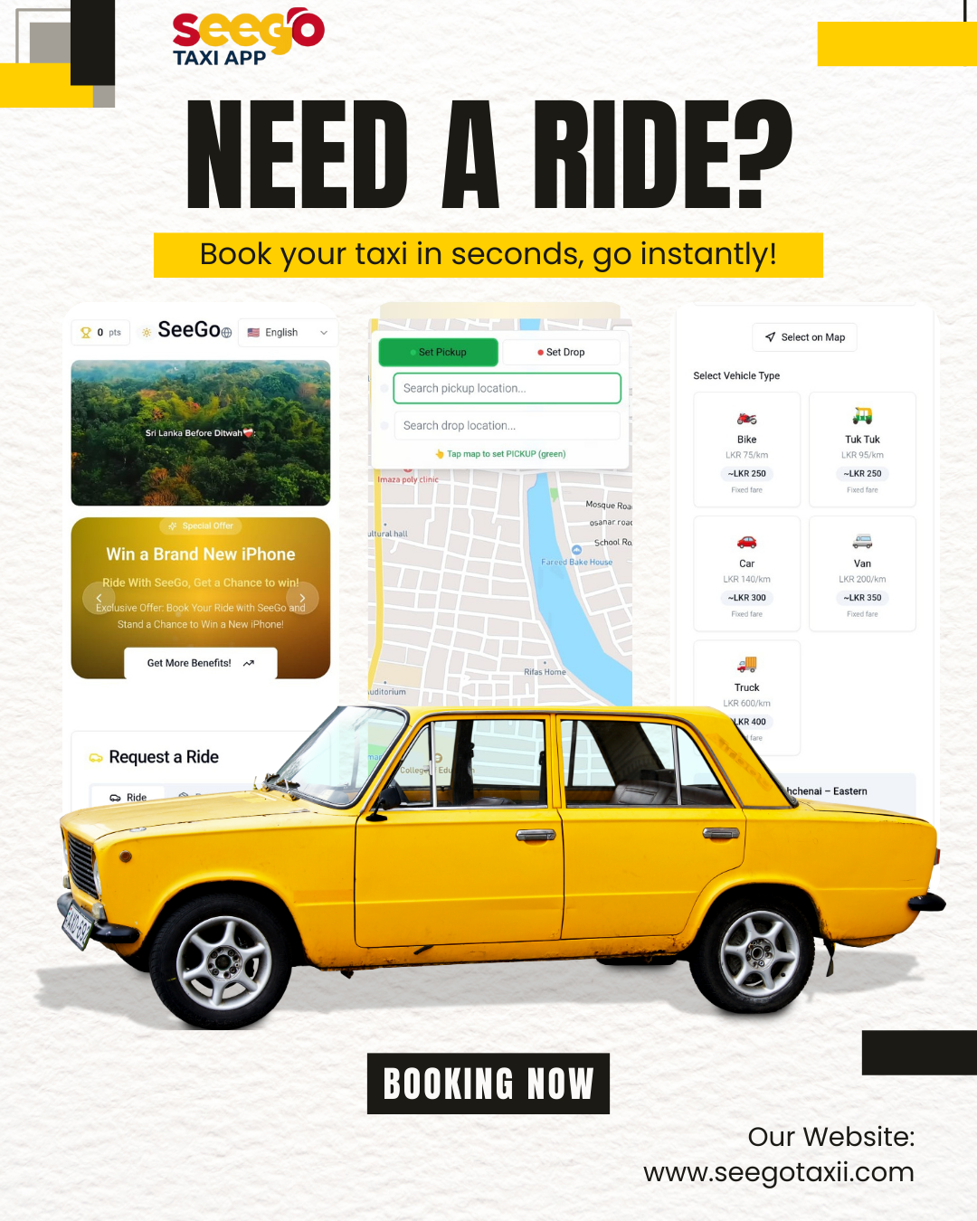 SeeGo Taxi App Preview